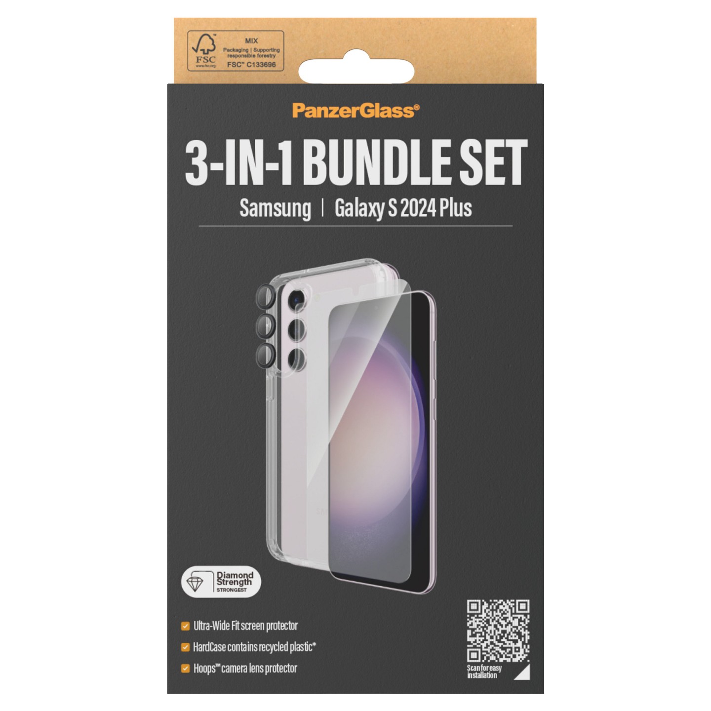 PanzerGlass 3-in-1 Pack Samsung Galaxy S24 Plus UWF — Buy in Cyprus with Fast Delivery