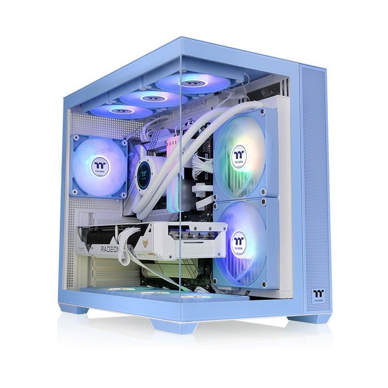 Buy Thermaltake View 380 TG ARGB - Hydrangea Blue Mid-Tower Case - Tempered Glas... in Cyprus, Nicosia, Limassol, Larnaka, Pafos