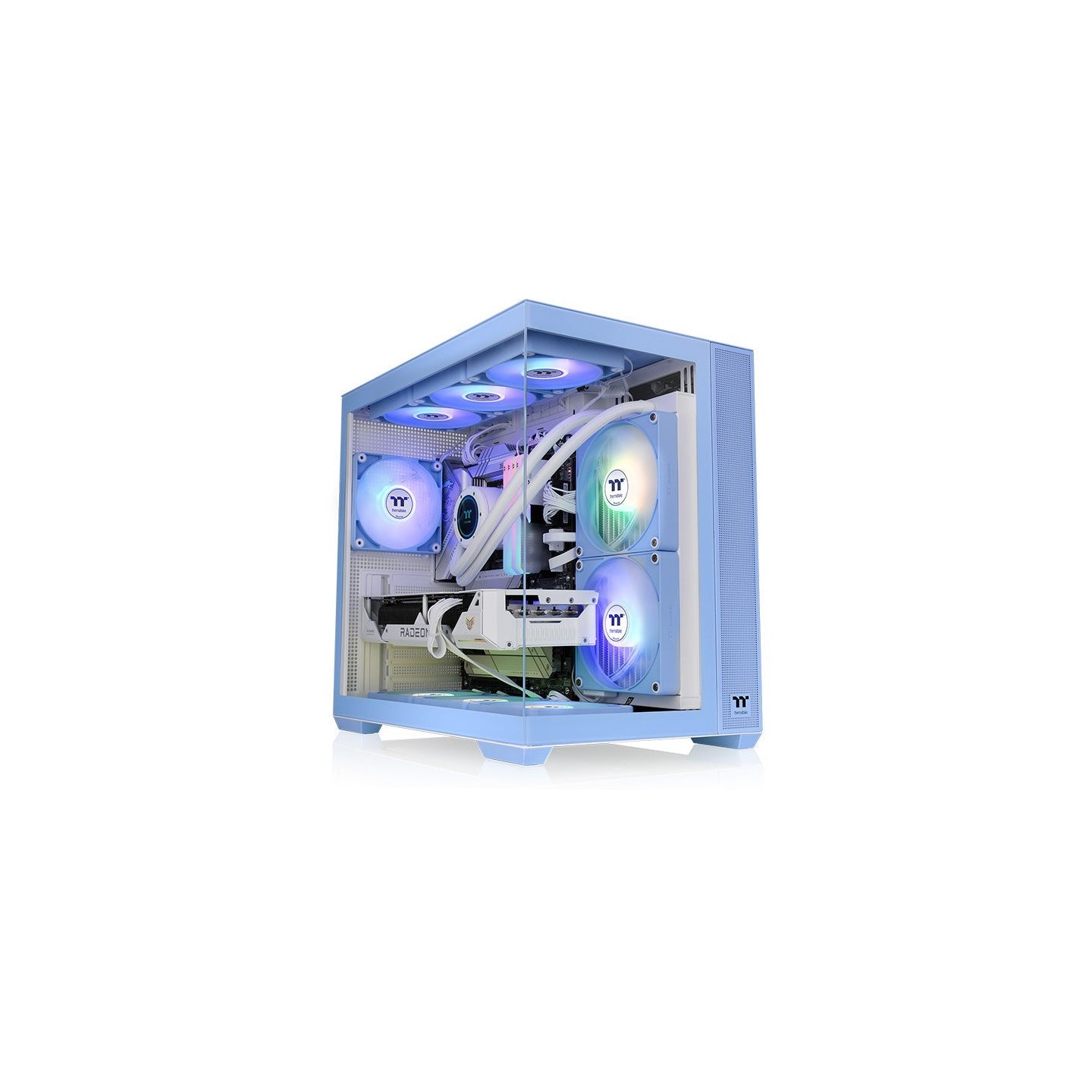 Thermaltake View 380 TG ARGB Hydrangea Blue Mid-Tower Case (Boxed) — Buy in Cyprus with Fast Delivery