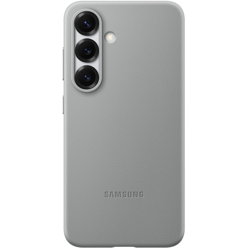 Buy Samsung Kindsuit Faux Leather Case - Galaxy S25 - Grey, Drop-Proof Cover in Cyprus, Nicosia, Limassol, Larnaka, Pafos