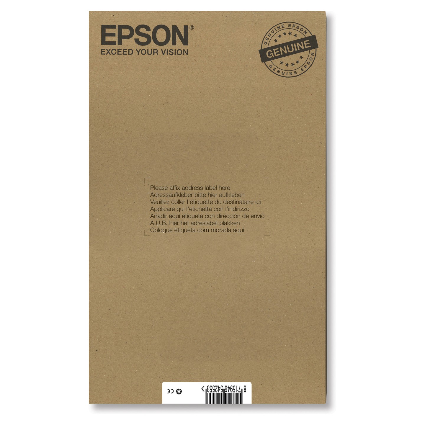 Epson Original Easy Mail Packing T0807 Kolibri Druckerpatronen 6er Multipack BK C M Y LC LM (C13T08074510)