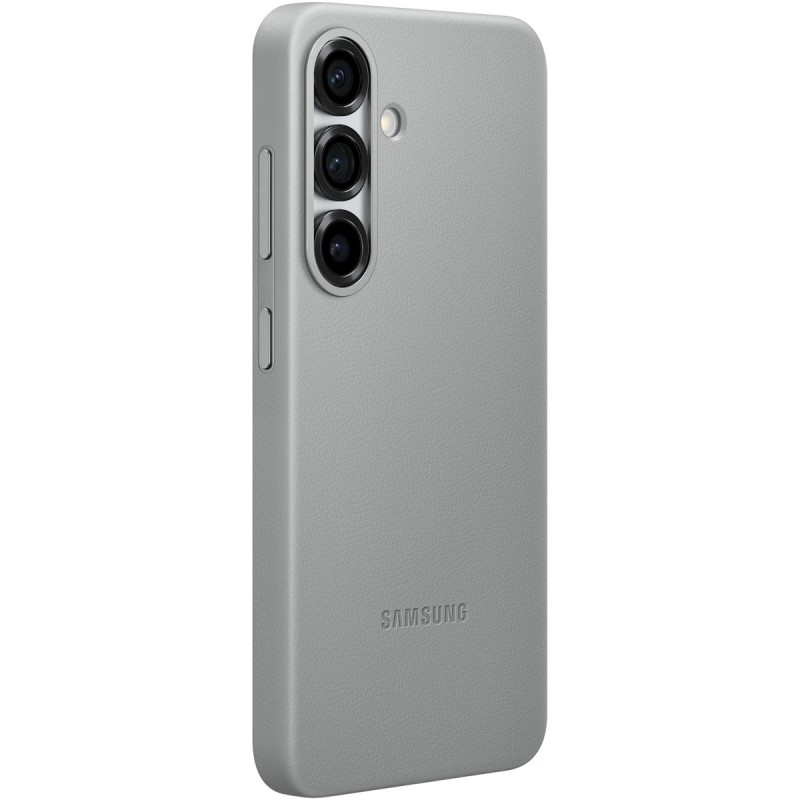 Buy Samsung Kindsuit Faux Leather Case - Galaxy S25 - Grey, Drop-Proof Cover in Cyprus, Nicosia, Limassol, Larnaka, Pafos
