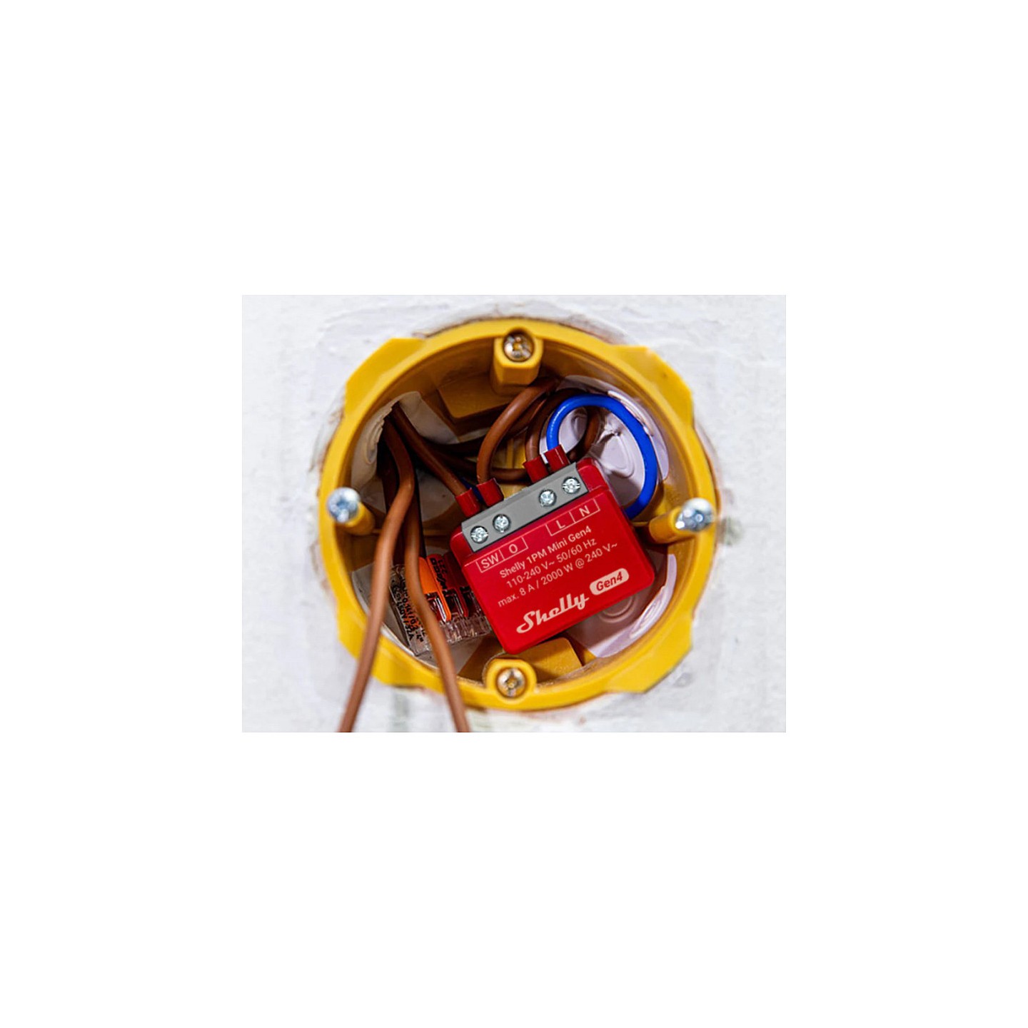Shelly Relais '1PM Mini Gen4' WLAN BT Matter Zigbee Messfunktion max 8A 1 Kanal Unterputz — Buy in Cyprus with Fast Delivery