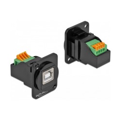 DELOCK D-Typ Modul USB 2.0 Typ-B Buchse zu Terminalblock — Buy in Cyprus with Fast Delivery