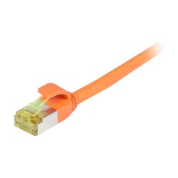 Synergy21 Patchkabel RJ45. CAT6A 500Mhz. 1.0m. orange. S-STP(S FTP). slimline rund d4.5mm. TPE LSZH(Superflex). AWG2...