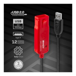 LINDY USB 2.0 Aktiv-Verlängerungs-Hub Pro 4 Port 12m — Buy in Cyprus with Fast Delivery