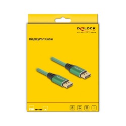 DELOCK DisplayPort Kabel 16K 60 Hz 1m grun Metall — Buy in Cyprus with Fast Delivery
