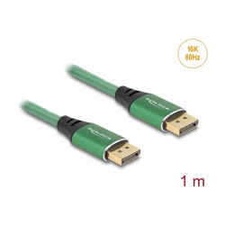 DELOCK DisplayPort Kabel 16K 60 Hz 1m grun Metall — Buy in Cyprus with Fast Delivery