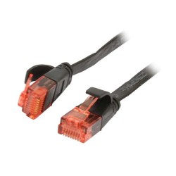Synergy21 Patchkabel RJ45. CAT6 250Mhz. 10m schwarz. UTP(U UTP). PVC. Flach — Buy in Cyprus with Fast Delivery