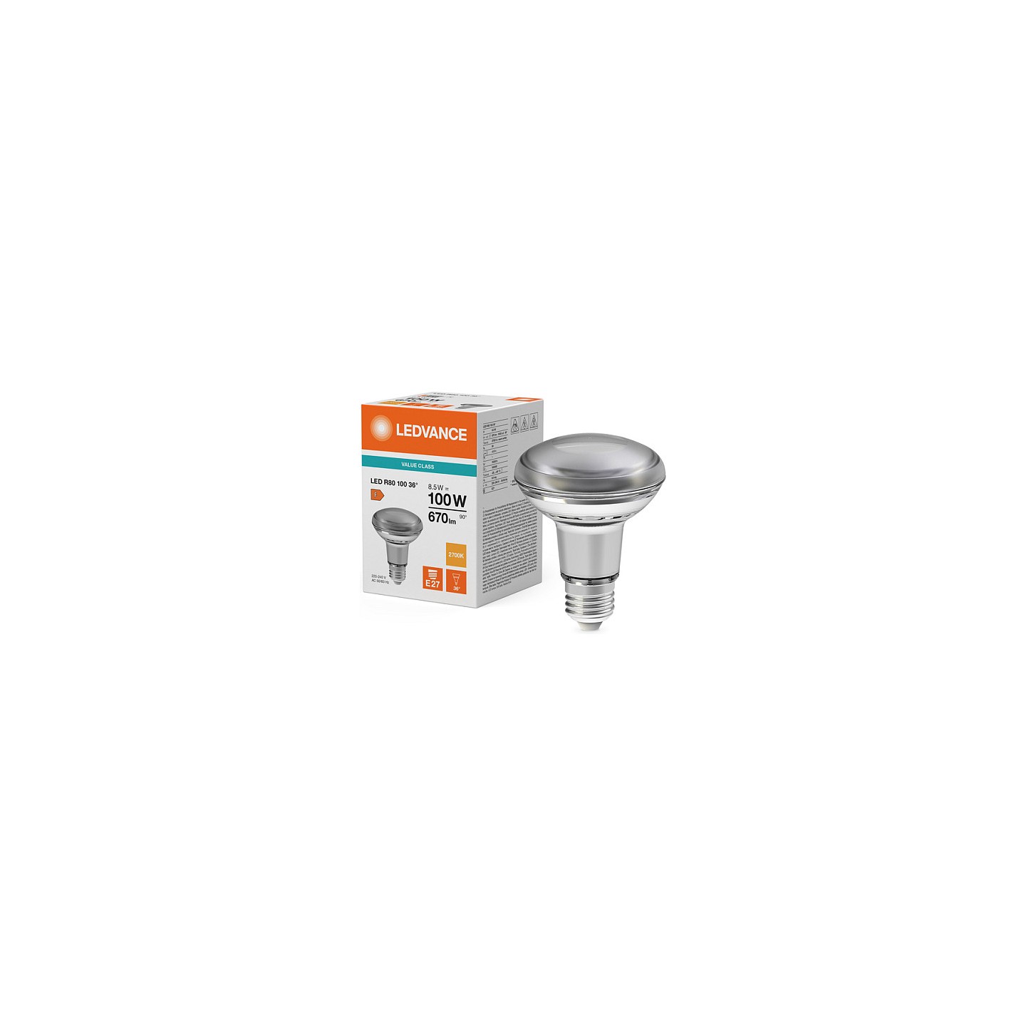 Osram R8010036 8.5W 827 E27 P LED Reflektorlampe 670 lm 2700K E27 — Buy in Cyprus with Fast Delivery