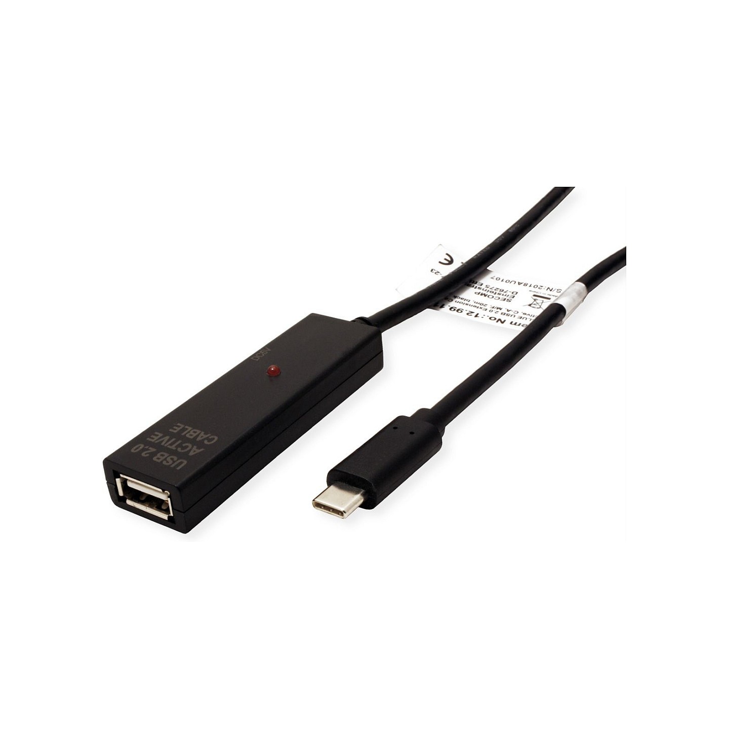 VALUE USB 2.0 Verlngerung. aktiv. mit Repeater. A-C. schwarz. 15 m — Buy in Cyprus with Fast Delivery