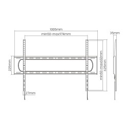 Equip Wandhalterung 60'-120' 1TFT Fest 120Kg sw retail — Buy in Cyprus with Fast Delivery