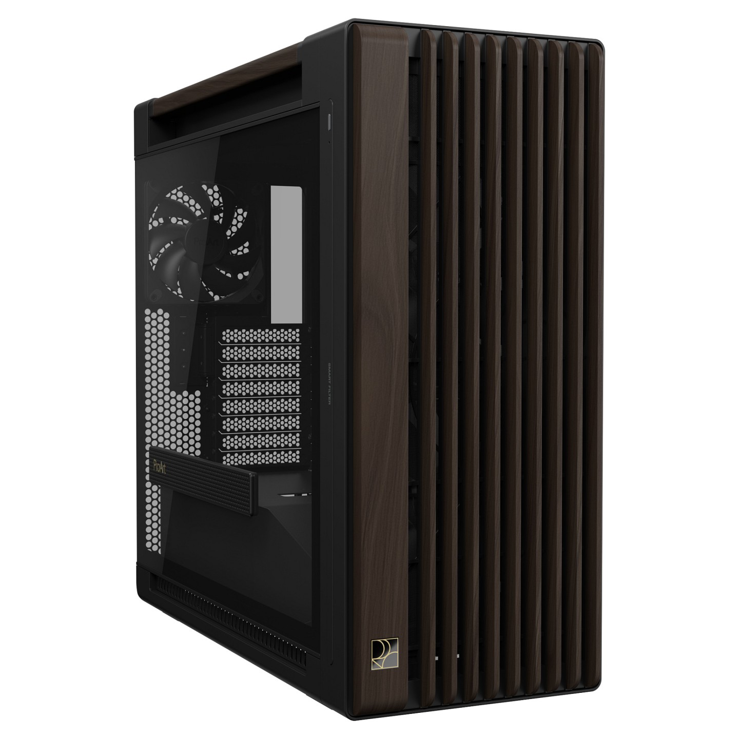 ASUS PROART PA602 WALNUT WOOD TG PWM MODERN BLACK — Buy in Cyprus with Fast Delivery