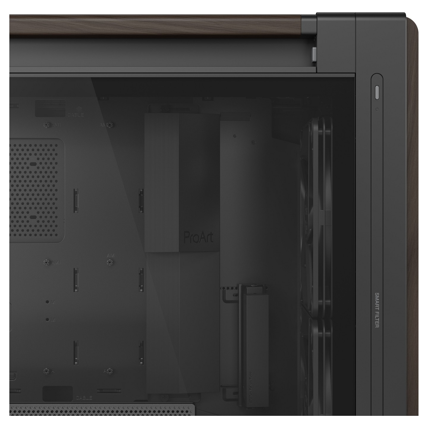 ASUS PROART PA602 WALNUT WOOD TG PWM MODERN BLACK — Buy in Cyprus with Fast Delivery
