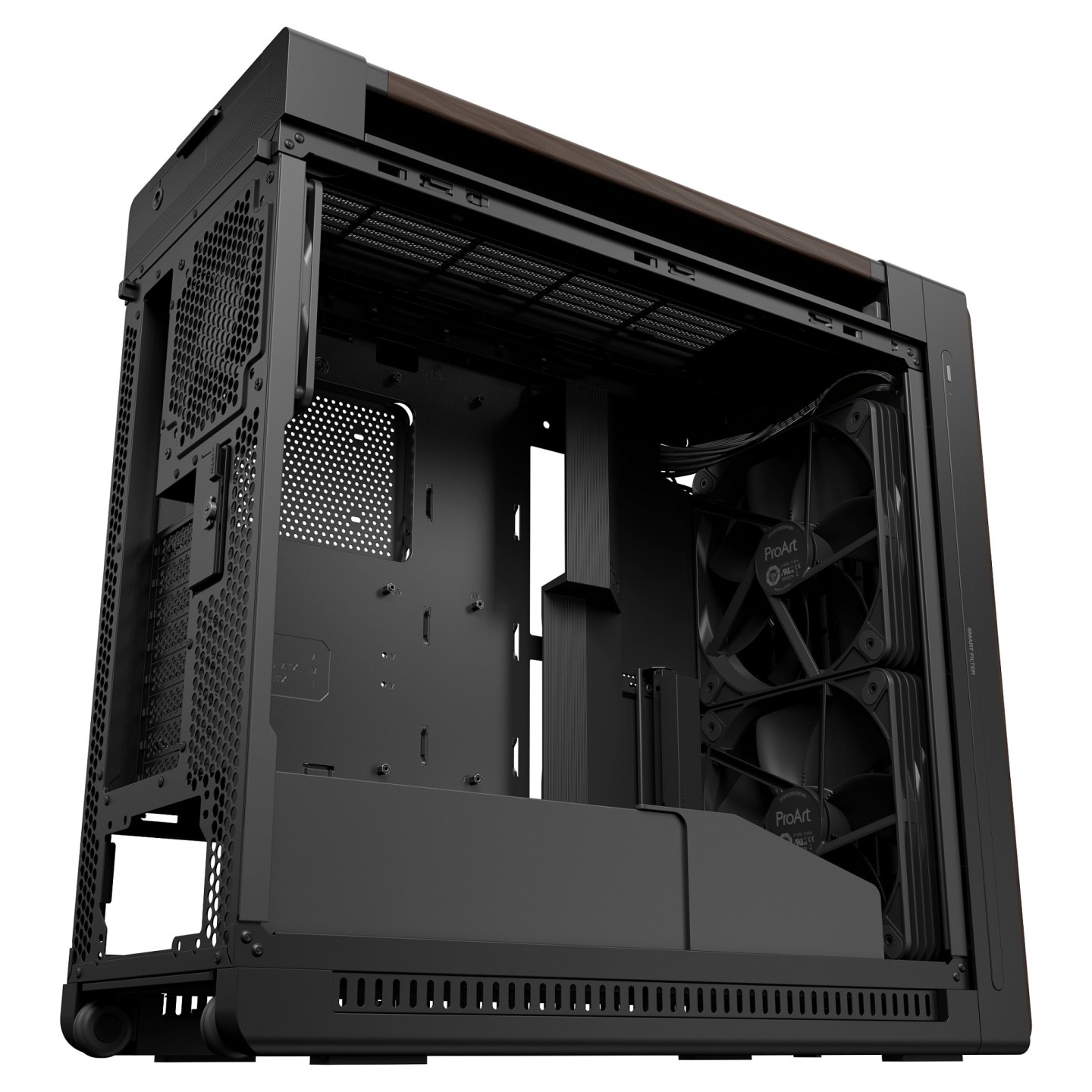 ASUS PROART PA602 WALNUT WOOD TG PWM MODERN BLACK — Buy in Cyprus with Fast Delivery