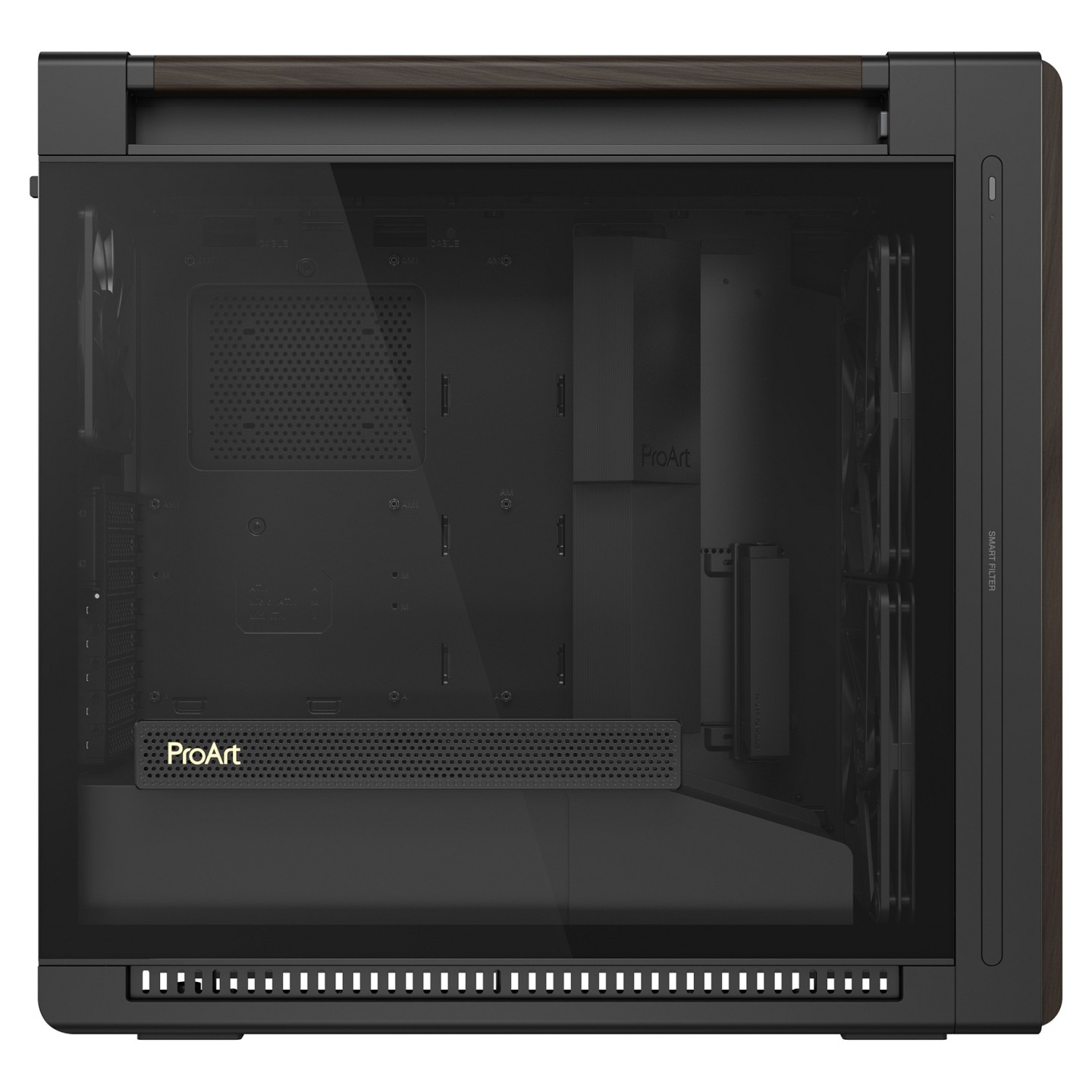 ASUS PROART PA602 WALNUT WOOD TG PWM MODERN BLACK — Buy in Cyprus with Fast Delivery