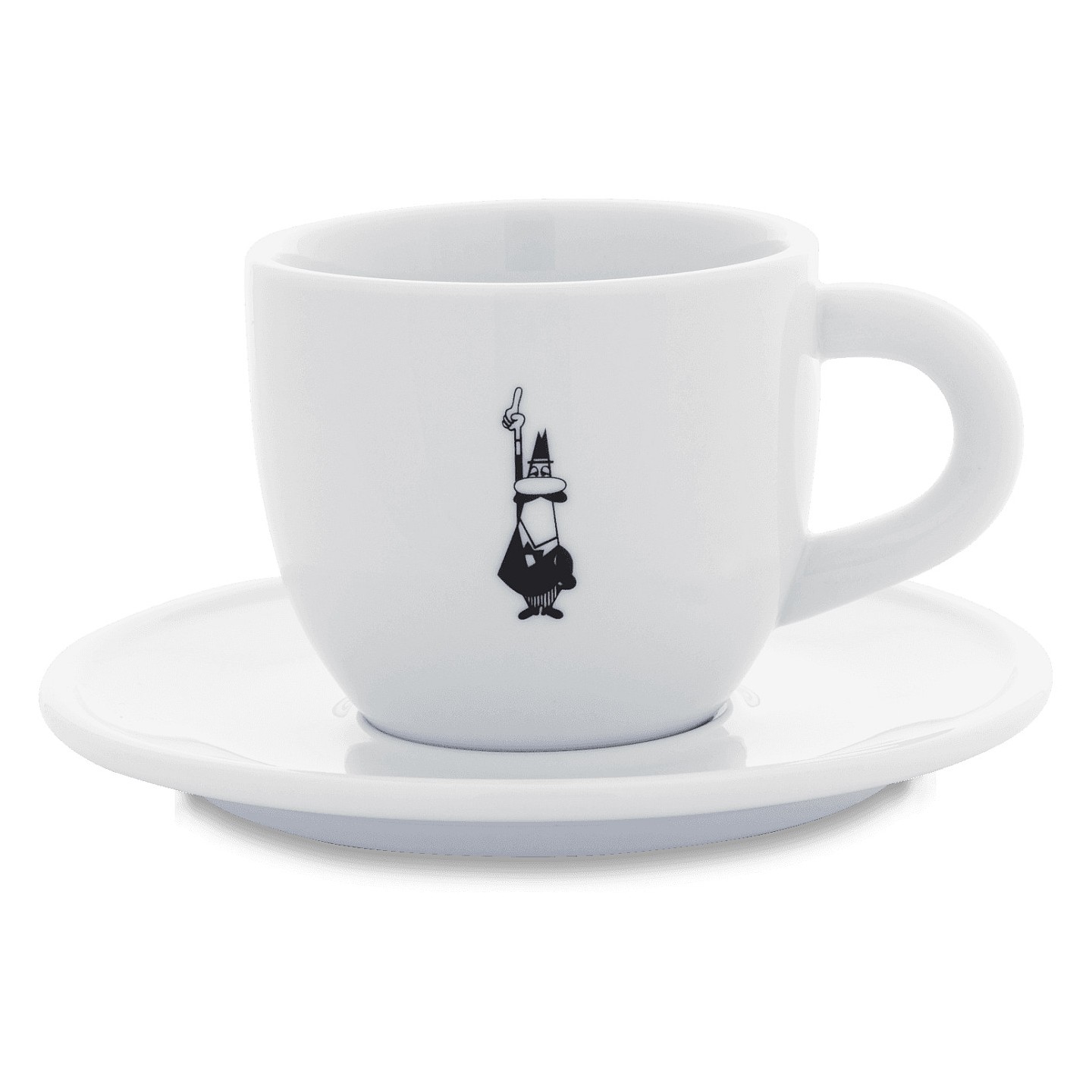 Bialetti Cappuccinotasse Istituzionale inkl. Untertasse - Porzellan - weiß - 240ml — Buy in Cyprus with Fast Delivery