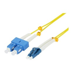 Synergy21 LWL-2-Faser-Patchk. 1.5mtr.LC-SC. 9 125um. OS2. AD2mm. flexible Knickschutztülle. G657.A2.
