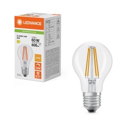 Osram LED Classic A 60 Filament DIM P 5.9W 827 Clear E27 Dimmbare LED — Buy in Cyprus with Fast Delivery