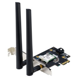 ASUS PCE-BE6500 WiFi 7 Bluetooth 5.4 Adapter BE6500 Triband. PCI Express. 2x Externe Antenne