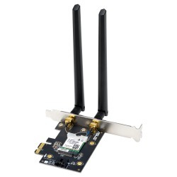 ASUS PCE-BE6500 WiFi 7 Bluetooth 5.4 Adapter BE6500 Triband. PCI Express. 2x Externe Antenne