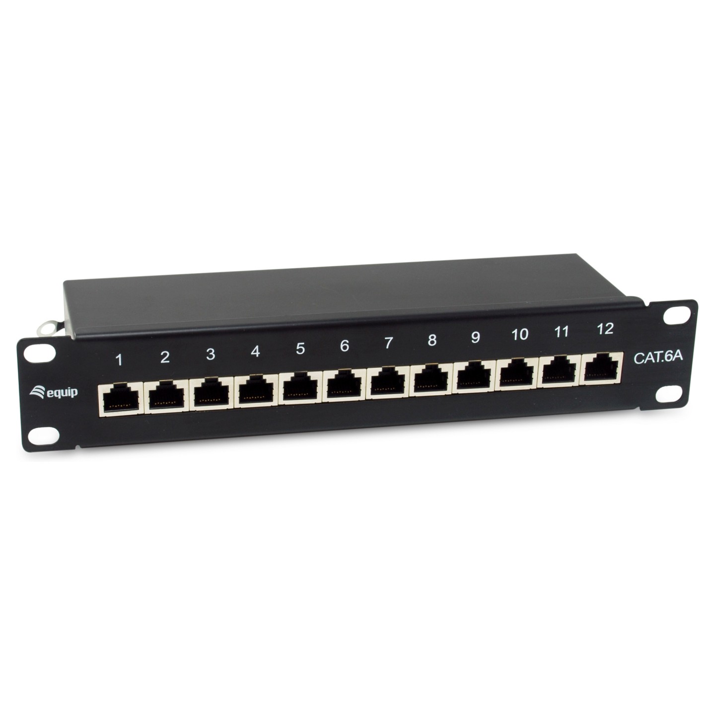 Equip Patchpanel 12x RJ45 Cat6A 10' FTP 1HE Premium schwarz — Buy in Cyprus with Fast Delivery