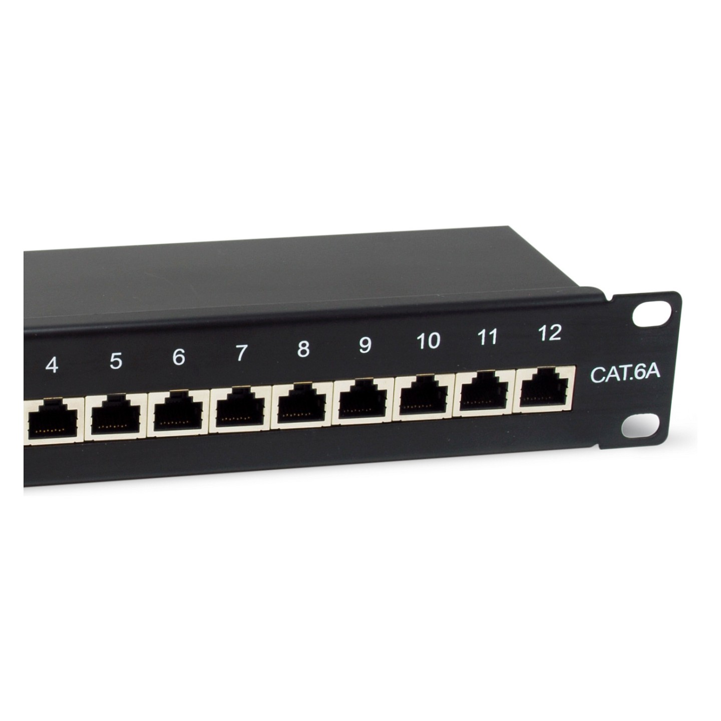 Equip Patchpanel 12x RJ45 Cat6A 10' FTP 1HE Premium schwarz — Buy in Cyprus with Fast Delivery