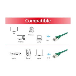 Equip Patchkabel Cat6A S FTP 2xRJ45 0.15m grün LSZH Polybeutel — Buy in Cyprus with Fast Delivery