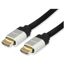 Equip HDMI UHS E.Gewebe 2.1 A-A St St 15.0m 8K60Hz HDR sw — Buy in Cyprus with Fast Delivery