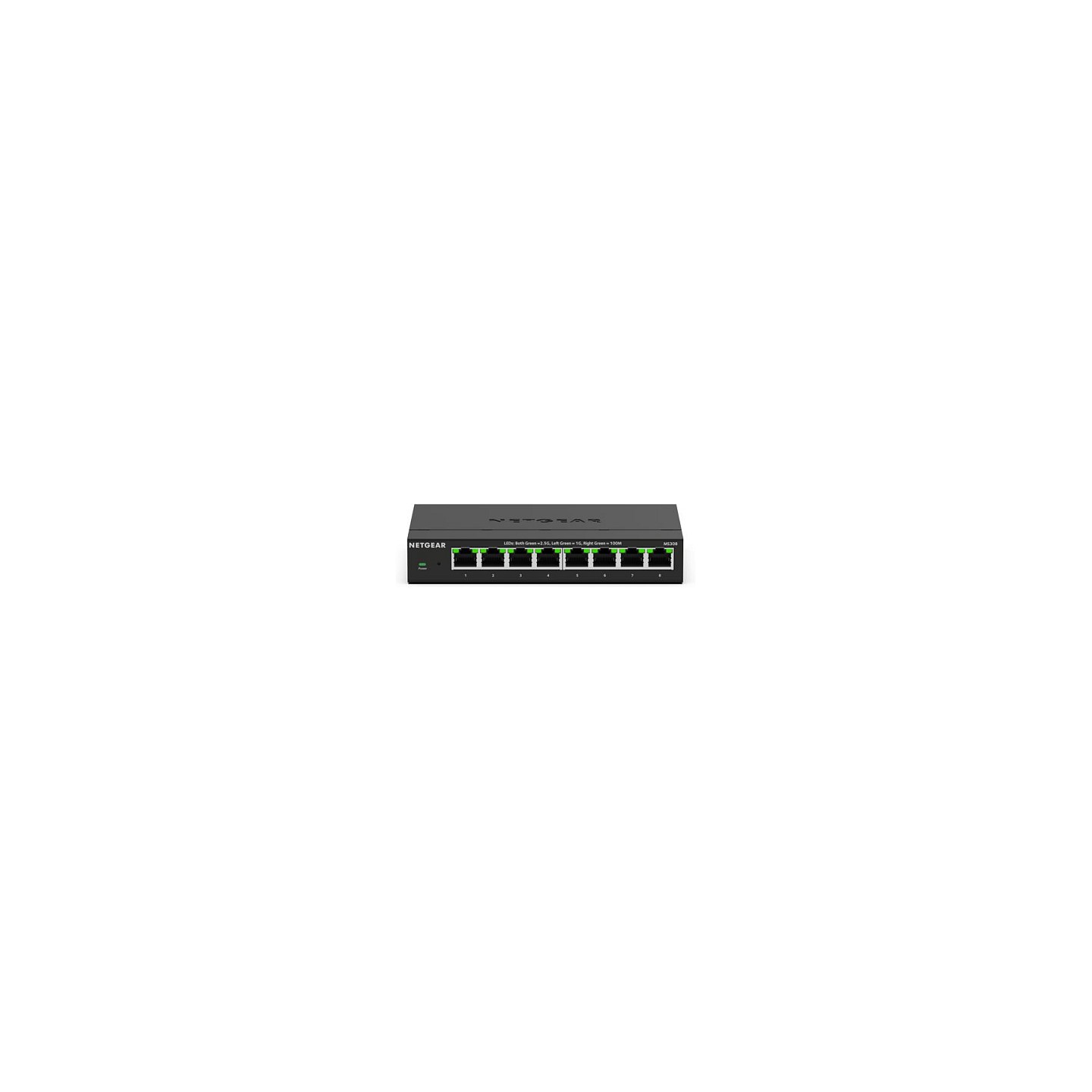 NETGEAR 300 Series Plus MS308 - Switch - Multi-Gigabit - managed - 8 x 100 1000 2.5G - Desktop. wandmontierbar
