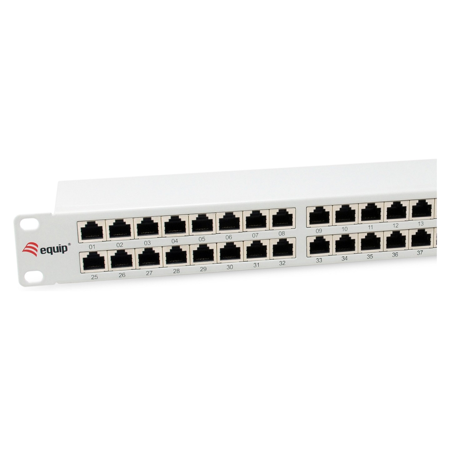 Equip Patchpanel 48x RJ45 Cat6A 19' FTP 1HE Premium hellgrau — Buy in Cyprus with Fast Delivery