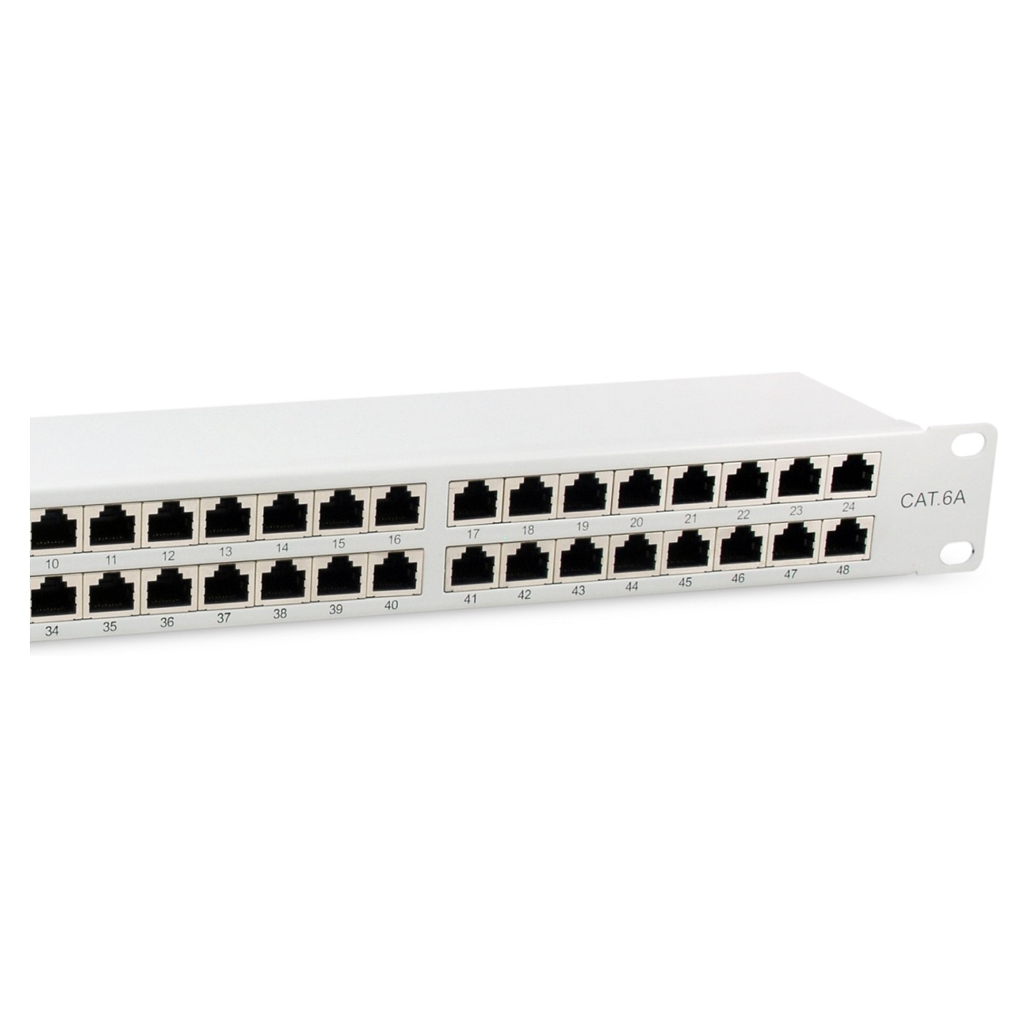 Equip Patchpanel 48x RJ45 Cat6A 19' FTP 1HE Premium hellgrau — Buy in Cyprus with Fast Delivery