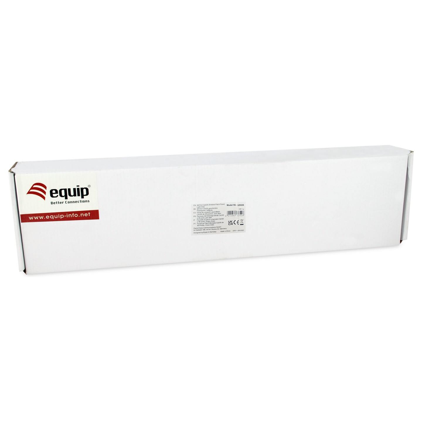 Equip Patchpanel 48x RJ45 Cat6A 19' FTP 1HE Premium hellgrau — Buy in Cyprus with Fast Delivery
