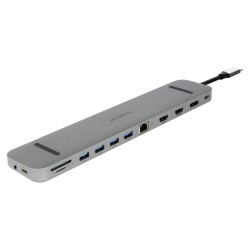 Plusonic USB-C Docking Adapter Hub 9in1 with HDMI DP LAN USB — Buy in Cyprus with Fast Delivery
