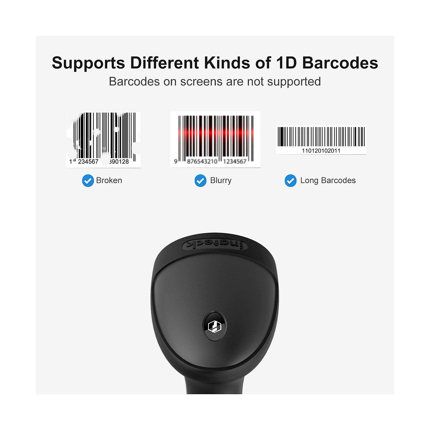 inateck Barcodescanner 33 black [BCST-33_black] — Buy in Cyprus with Fast Delivery