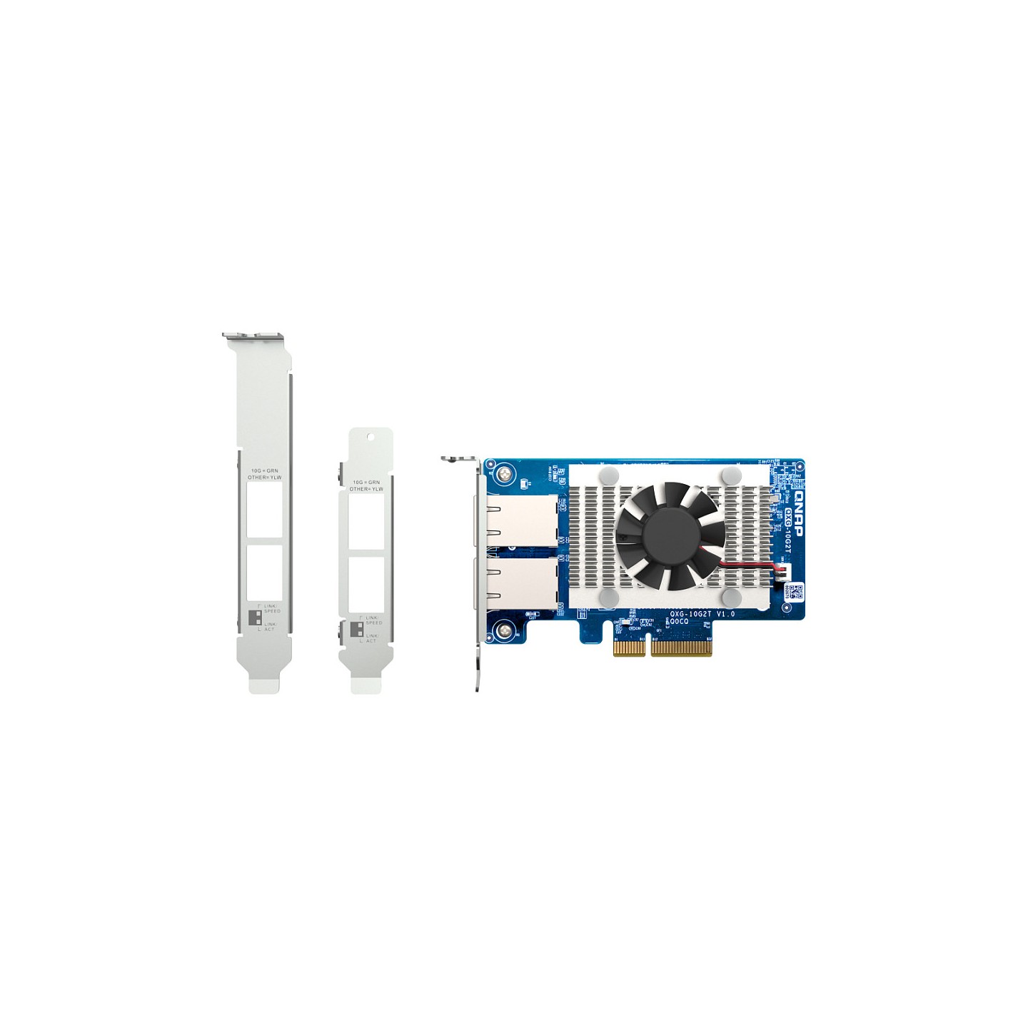 QNAP QXG-10G2T Netzwerkadapter-PCIe 10 GBE RJ45 x2 — Buy in Cyprus with Fast Delivery
