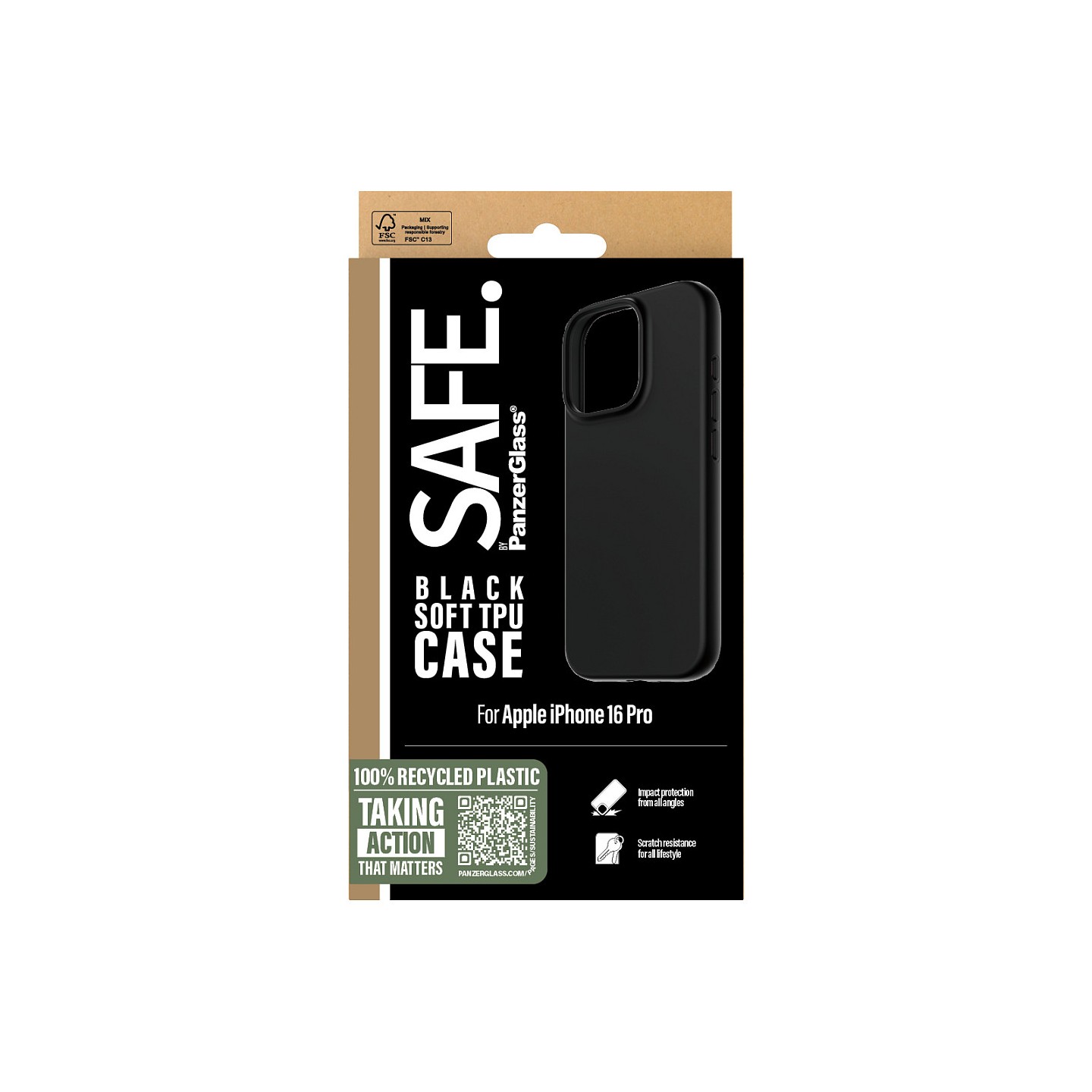 SAFE TPU Case Black iPhone 16 Pro — Buy in Cyprus with Fast Delivery