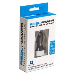 RealPower KFZ-Ladegerät 2400mA 2xUSB — Buy in Cyprus with Fast Delivery
