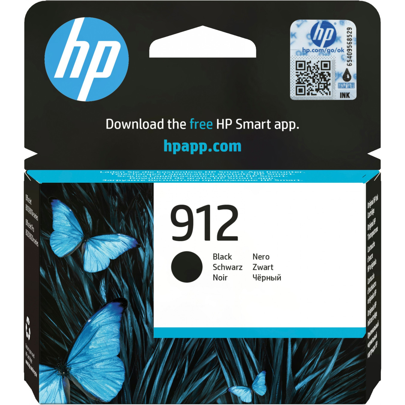 HP 912 Black Ink Cartridge - Original Standard Yield (6.5 ml, ~250 pages) — Buy in Cyprus with Fast Delivery