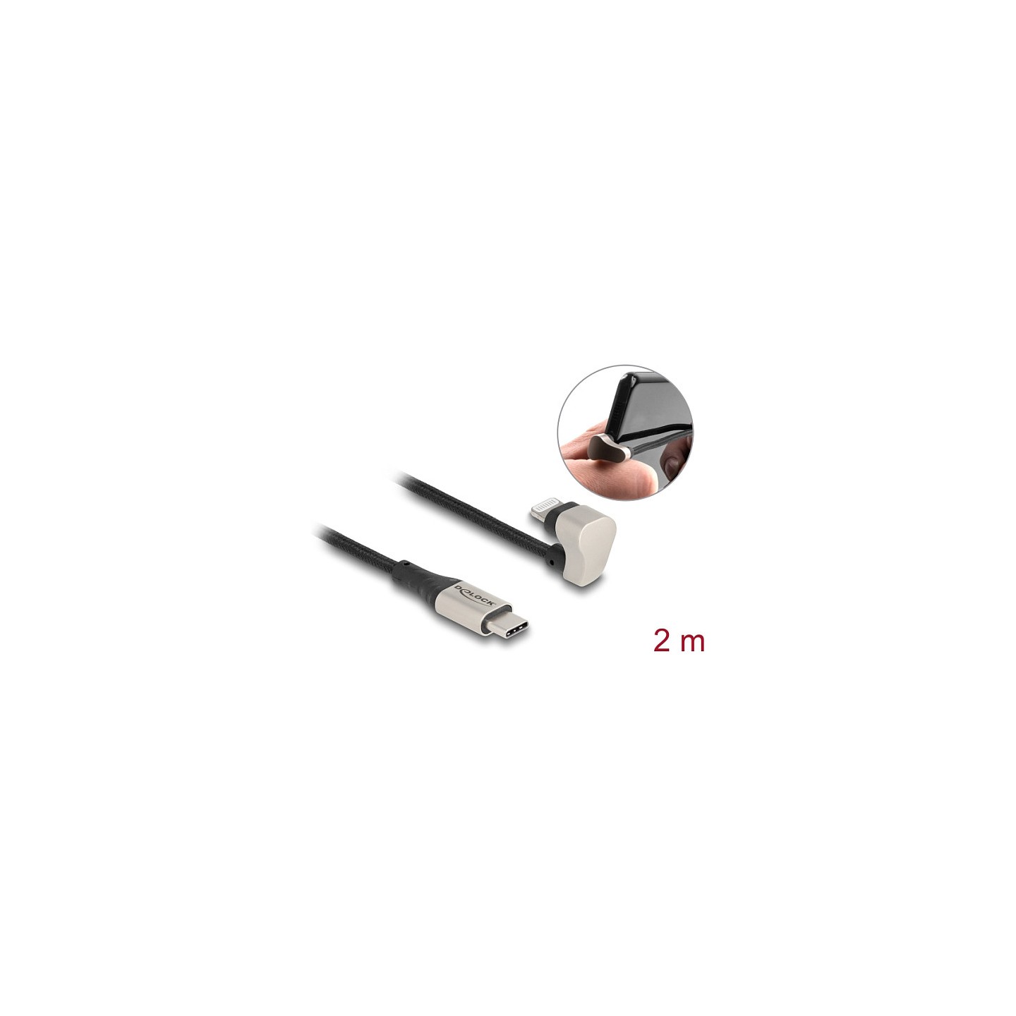 DELOCK USB 2.0 Kabel USB Type-C St to Lightning St 2m — Buy in Cyprus with Fast Delivery