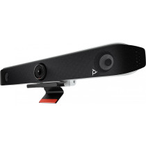 Poly Studio X52 All-in-One Video Bar - X52 - White, 4K UHD 30fps, 95° FOV, 5x Zoom, Android