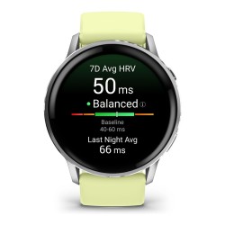 Garmin Venu 4 45mm Silikon-Armb. grau silber zitron — Buy in Cyprus with Fast Delivery