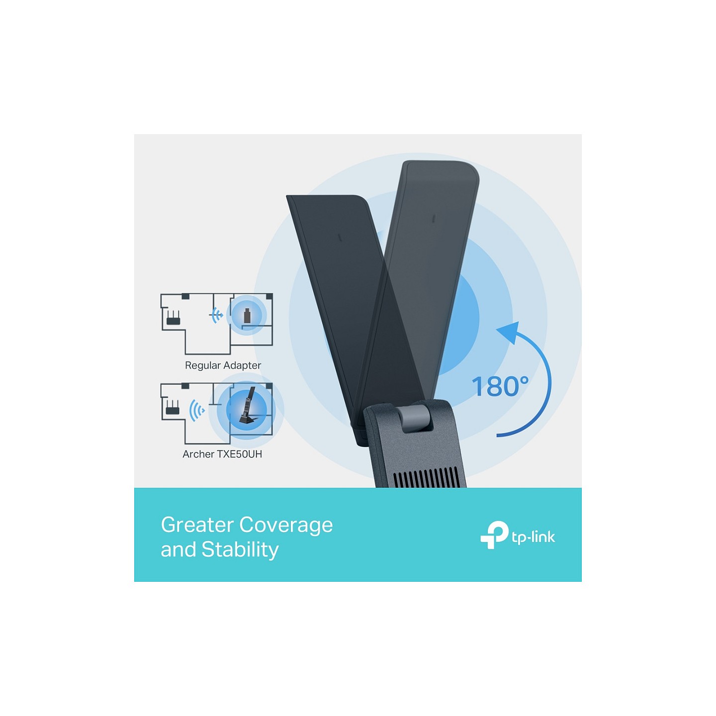 TP-Link Archer TXE50UH AXE3000 Tri-Band Wi-Fi 6E USB Adapter — Buy in Cyprus with Fast Delivery