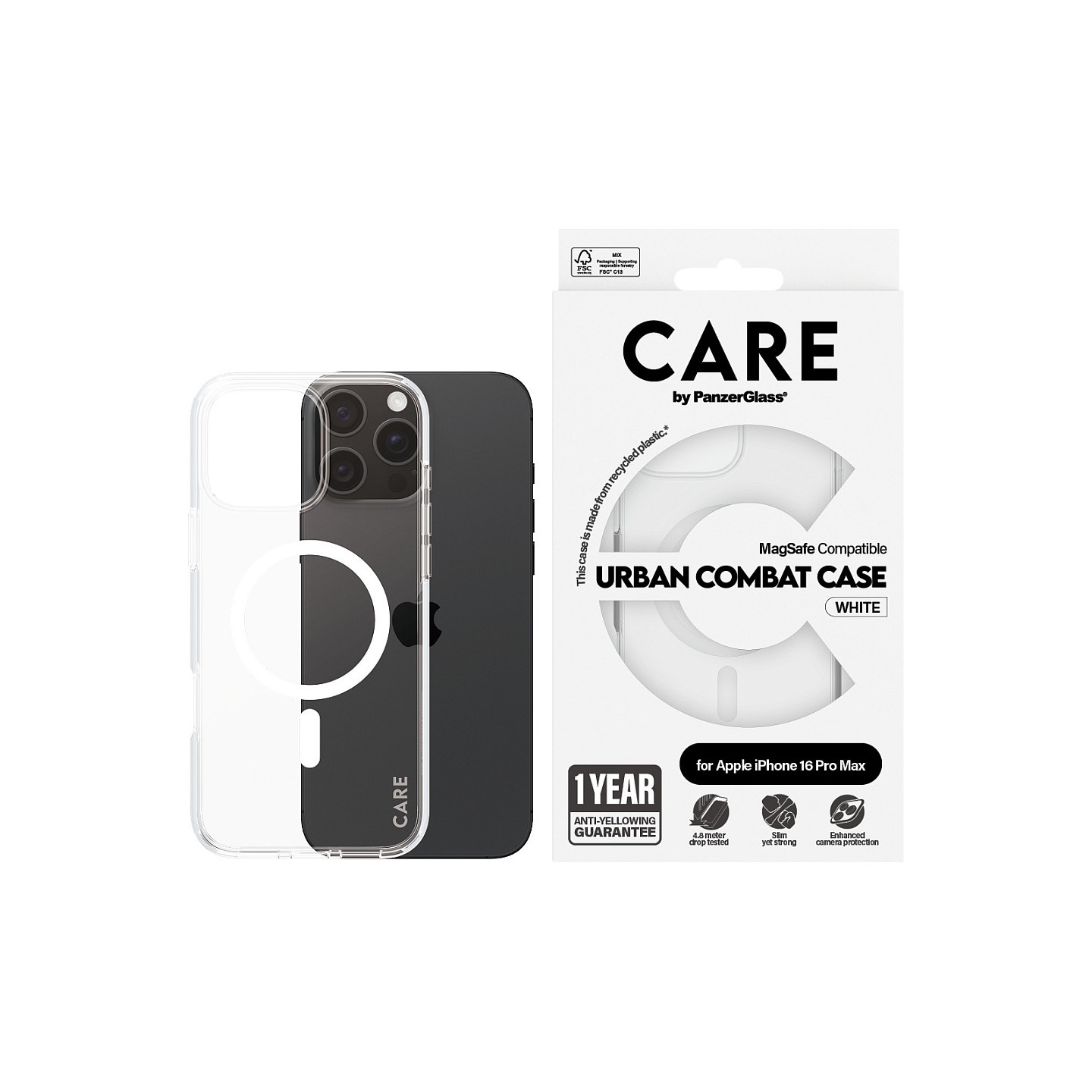CARE Case Flagship White MagSAFE iPhone 16 Pro Max — Buy in Cyprus with Fast Delivery