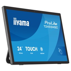 60.5cm 23.8' (1920x1080) iiyama ProLite T2455MSC-B2 16:9 IPS 5ms 120Hz HDMI DisplayPort USB VESA Speaker Touch Webcam...