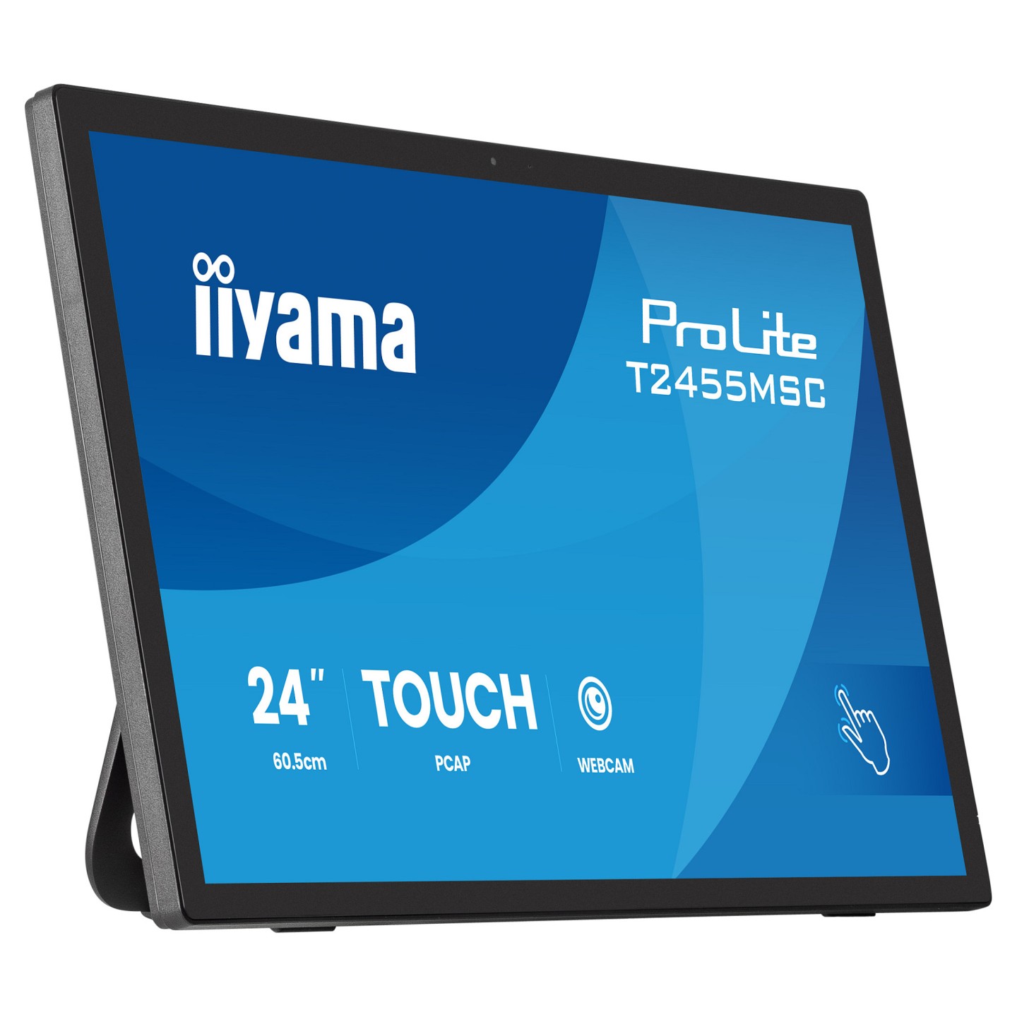60.5cm 23.8' (1920x1080) iiyama ProLite T2455MSC-B2 16:9 IPS 5ms 120Hz HDMI DisplayPort USB VESA Speaker Touch Webcam...