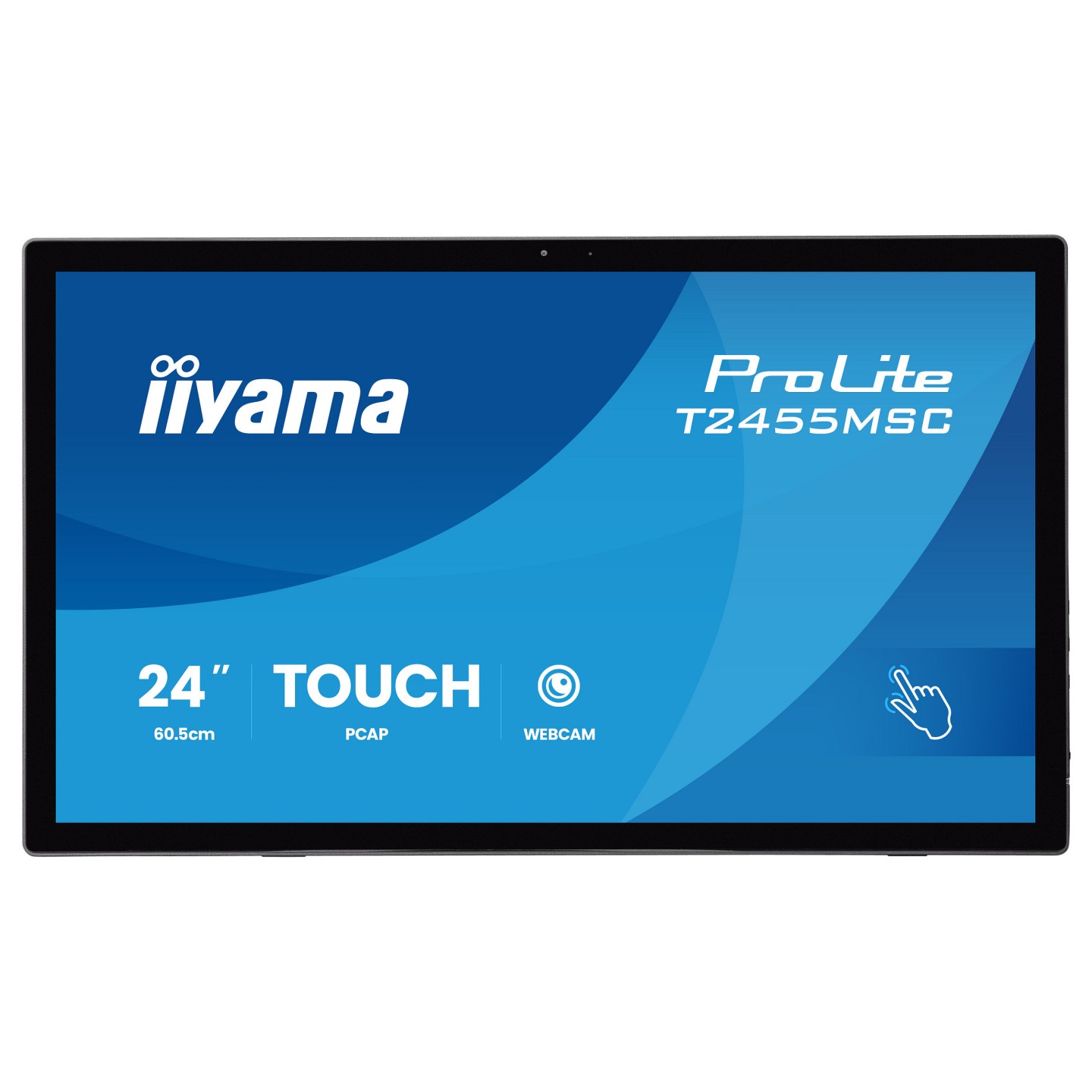 60.5cm 23.8' (1920x1080) iiyama ProLite T2455MSC-B2 16:9 IPS 5ms 120Hz HDMI DisplayPort USB VESA Speaker Touch Webcam...