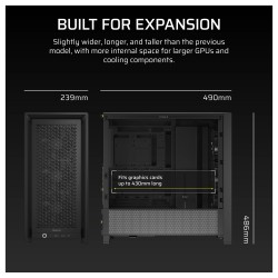 CORSAIR Frame 4000D RS Midi Tower ATX Gaming Gehäuse TG Seitenfenster — Buy in Cyprus with Fast Delivery