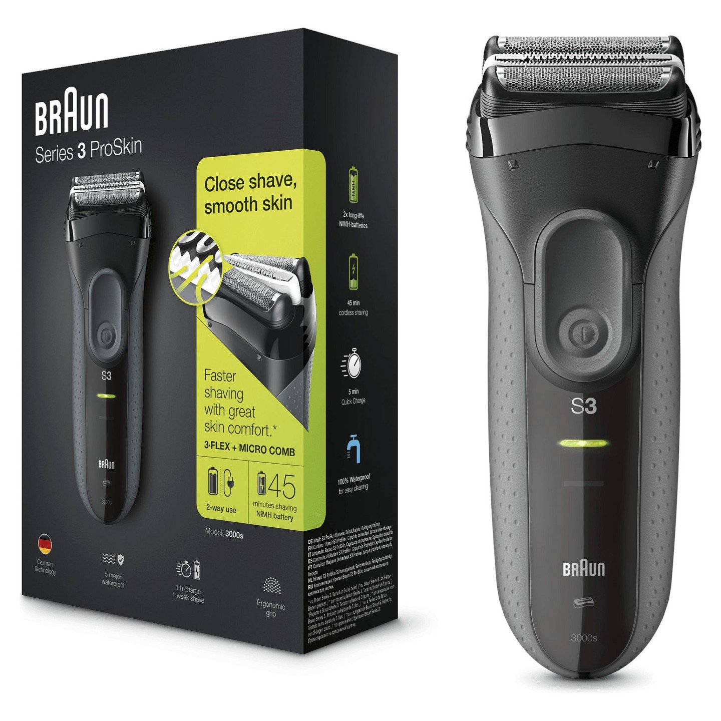 Braun Rasierer Series 3 3000s ProSkin — Buy in Cyprus with Fast Delivery
