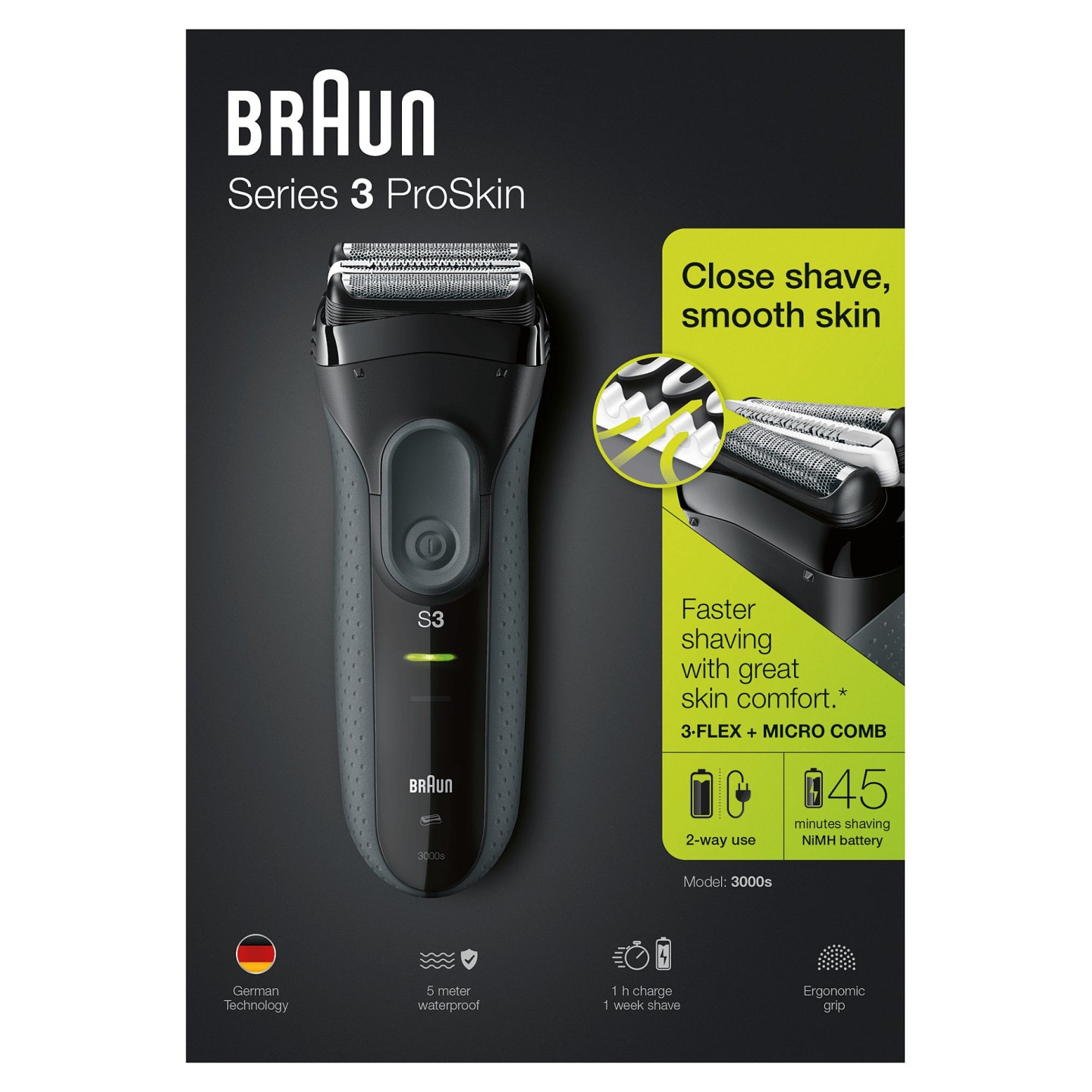 Braun Rasierer Series 3 3000s ProSkin — Buy in Cyprus with Fast Delivery